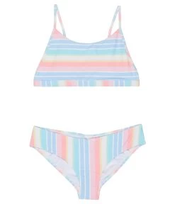 Billabong Kids Stoked On Stripes Billie Two-Piece Swim Set (Little Kids/Big Kids)