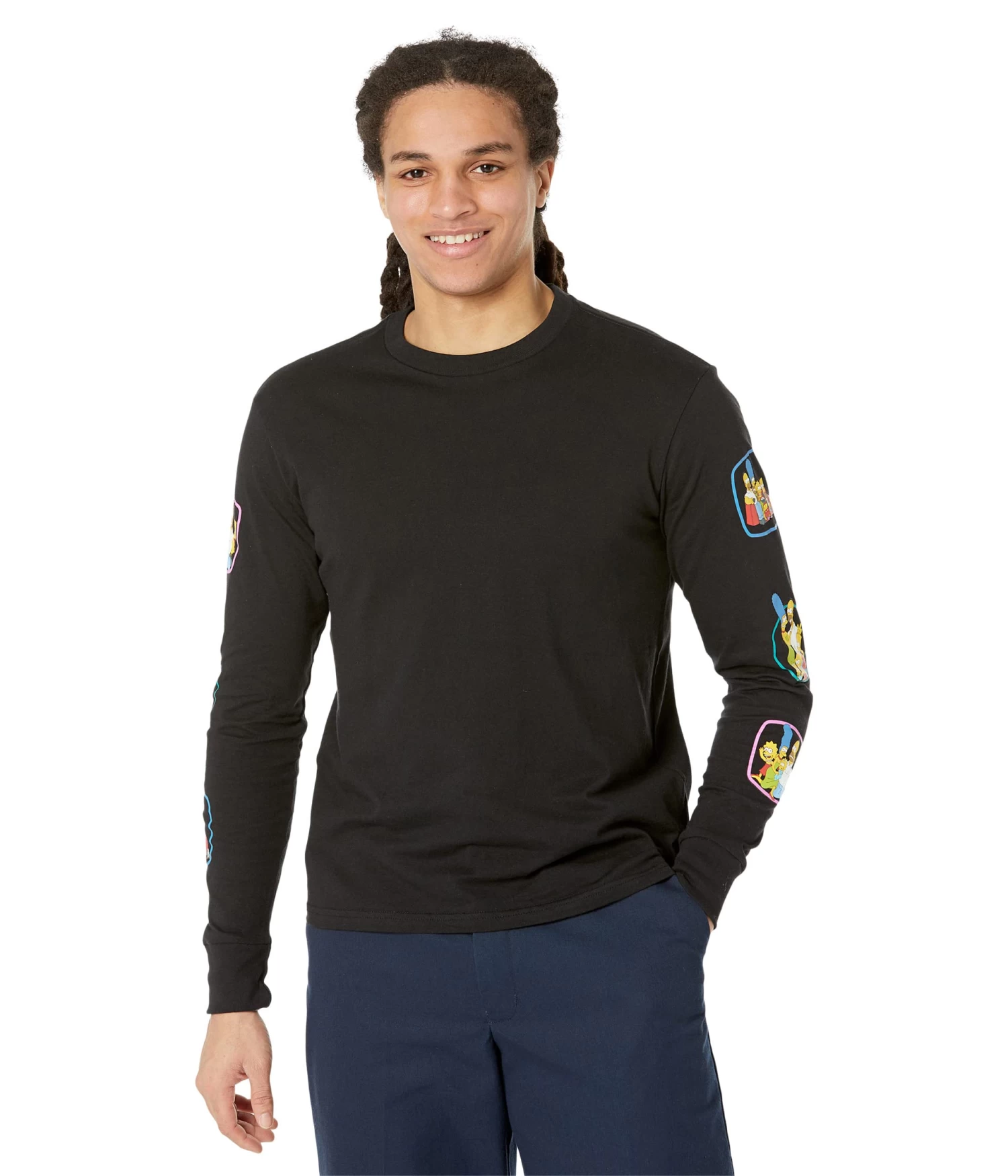 Billabong Simpsons Family Stacked Long Sleeve Tee 1 Billabong Simpsons Family Stacked Long Sleeve Tee