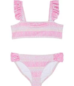 Billabong Kids Day Dreamer Ruffle Top Two-Piece Swim Set (Little Kids/Big Kids)
