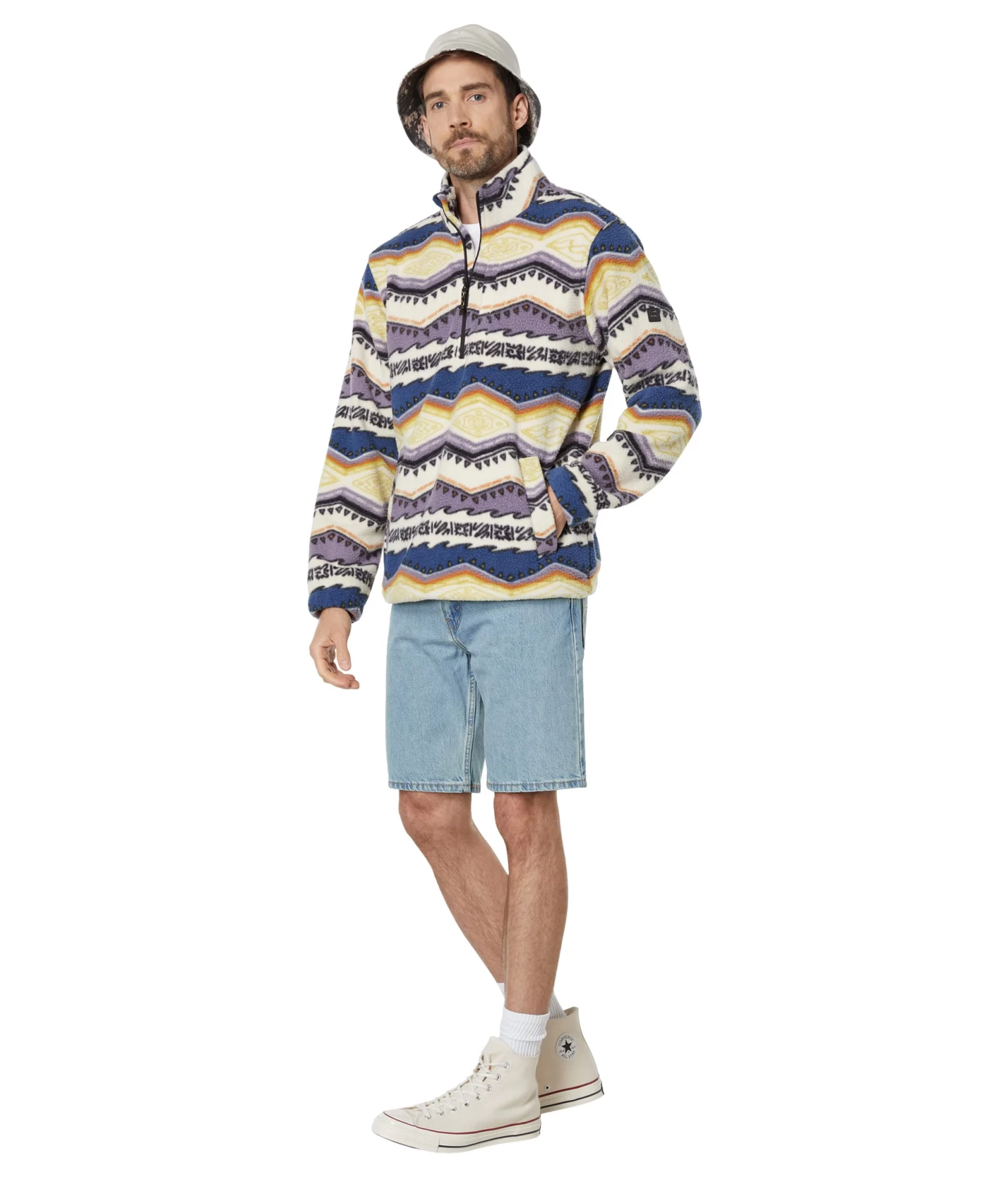 Billabong Boundary Mock Neck Fleece 4 Billabong Boundary Mock Neck Fleece - Image 4