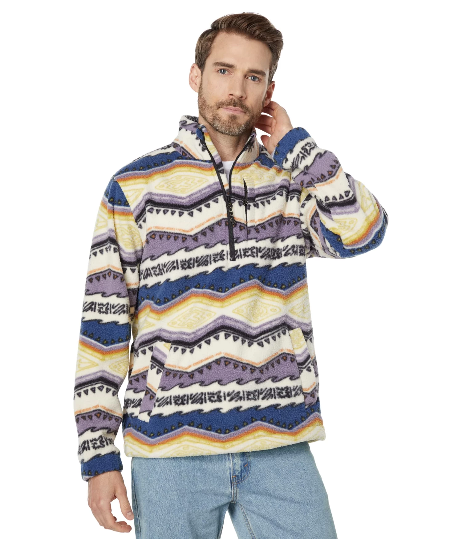 Billabong Boundary Mock Neck Fleece 1 Billabong Boundary Mock Neck Fleece